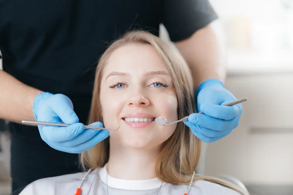 Patient receiving dental checkup, with modern dental technology in use in Spirit Lake IA